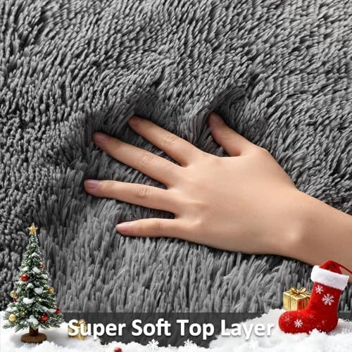 Ophanie Runner Rug for Hallway, 3x8 Washable Non-Slip Fluffy Soft Bedside Rugs - Image 2