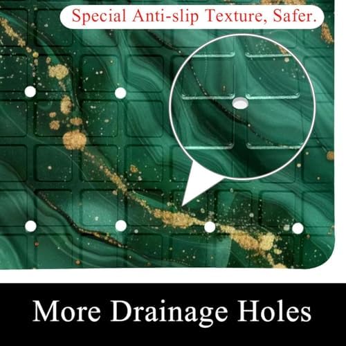 Non Slip Shower Mat Bathtub Mat 15.1x26.8 Inch, Quick Dry Bath Mat - Image 2
