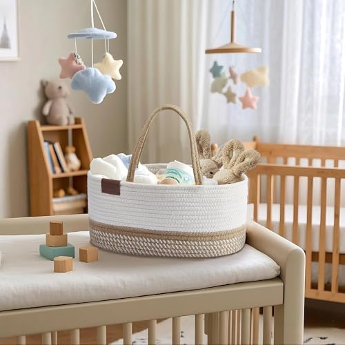 DECOMOMO XL Baby Caddy Organizer, Extra Large Diaper Caddy Basket - Image 6
