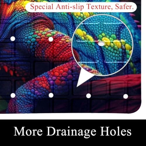 Shower Mat Non Slip, Chameleon Anti Slip Bath Mat - Image 2