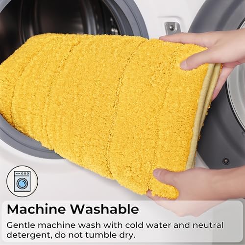 GRANNY SAYS Yellow Bathroom Rugs Set 2 Piece, Non Slip Bath Mats - Image 7