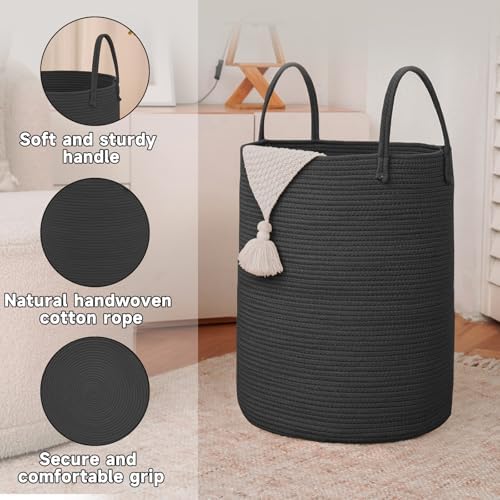 JMvicyroam 100L Cotton Rope Laundry Basket Hamper - Image 6
