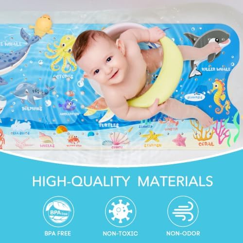 SHUCHING Baby Bath Mat for Tub Non Slip-40x16 Inch - Image 4