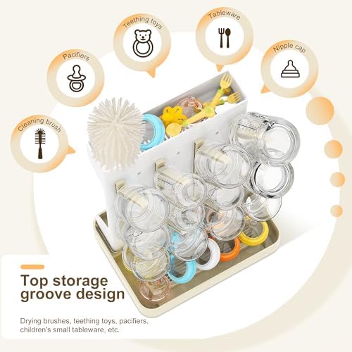 Baby Bottle Drying Rack: Vertical Space Saving Countertop Drying Rack - Image 4