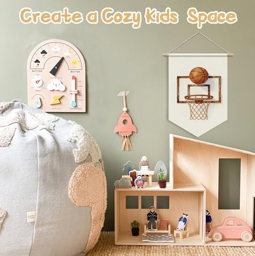 Basketball Room Decor for Boys, Retro Basketball Hoop Wall Banner Flag - Image 4