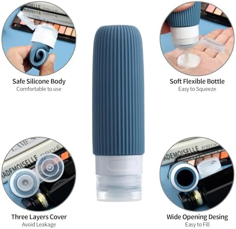 Mrsdry 16 Pack Travel Bottles for Toiletries, Large 6oz Silicone Travel - Image 4