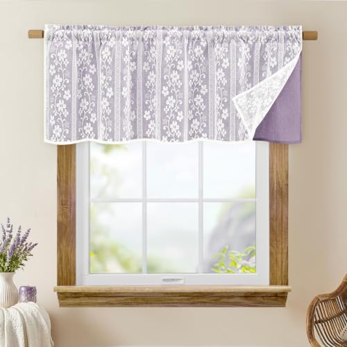 ASPMIZ Linen Valances for Windows Double Layer Valance Curtains - Image 7