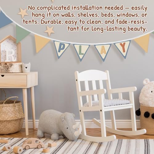 Play Room Wall Art Decor, Play Sign Wall Felt - Image 5