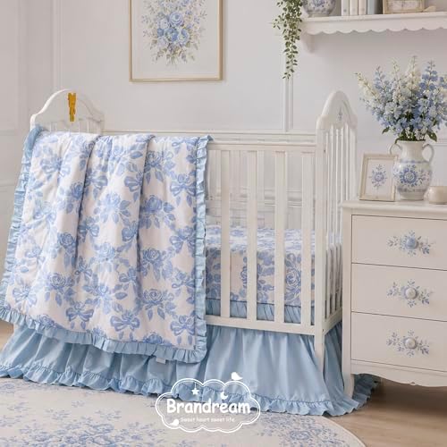 Brandream French Country Organic Cotton Crib Bedding Set - Image 6