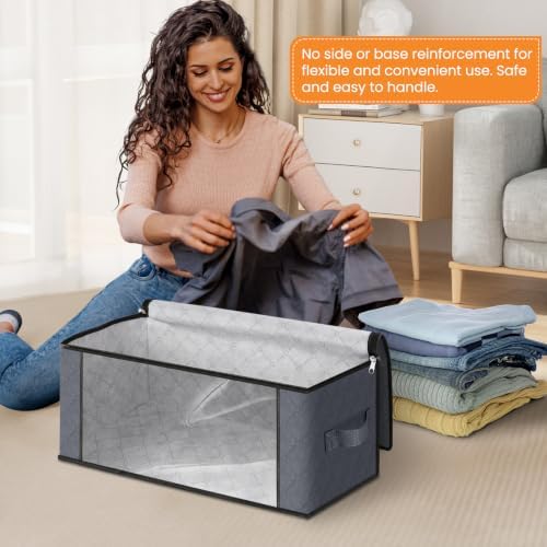Fab totes 35L Closet Organizers, Foldable Under Bed Storage Containers - Image 5