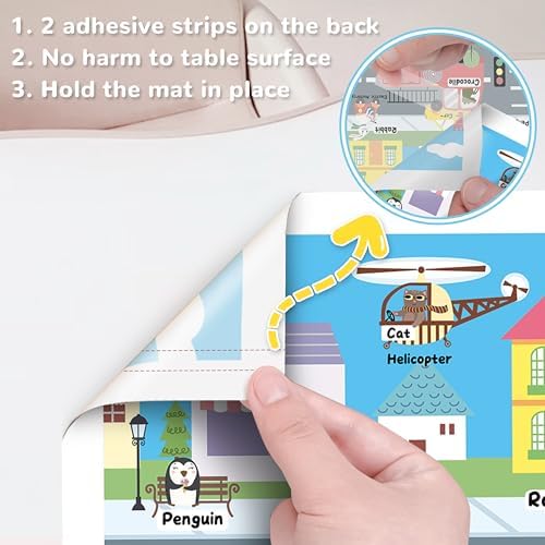 Disposable Placemats for Baby Toddlers, Sticky Plastic Kids Placemats for - Image 6