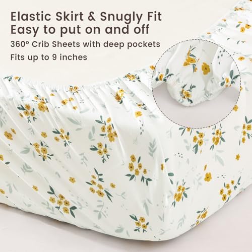 david's kids 3 Pack Fitted Crib Sheets, Ultra Soft Breathable Comfortable Baby - Image 5