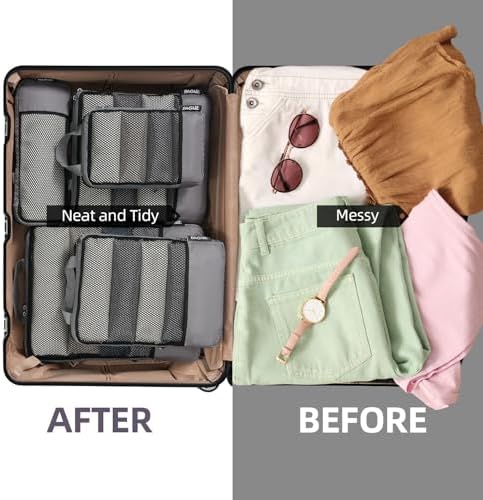 BAGAIL 4 Set/6 Set/8 Set Compression Packing Cubes Travel Accessories - Image 6