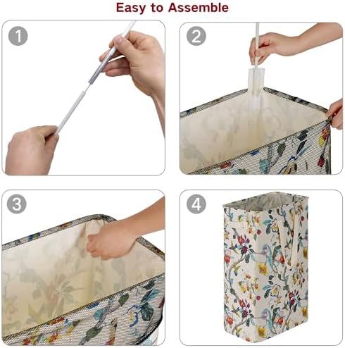 efluky Slim Laundry Basket, Narrow Laundry Hamper - Image 6