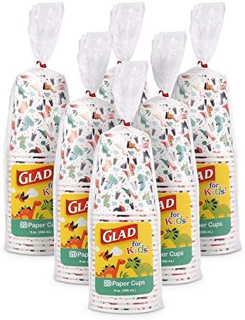 Glad for Kids Disposable Paper Cups, 9 Oz by GladTrashFoodStorage