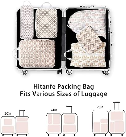 6 Pcs Compression Packing Cubes, Packing Cubes - Image 4