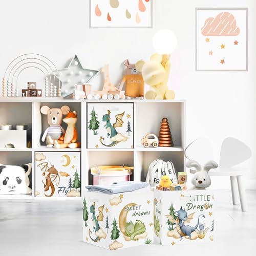 Clastyle 11.8" Dinosaur Storage Basket Set of 3 - Image 3