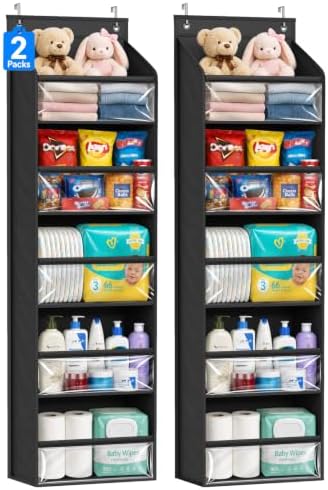 AOODA 2 Pack Over the Door Organizer, Large Capacity Closet Door Hanging by AOODA