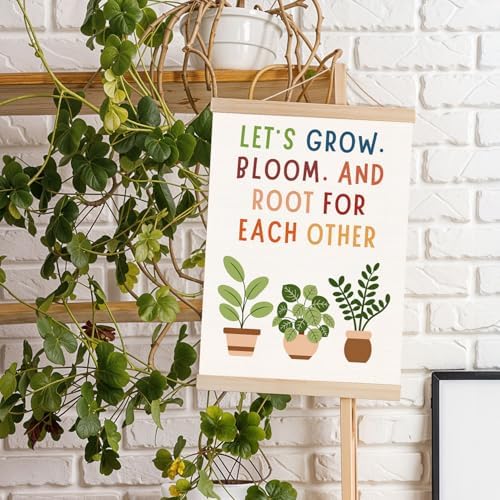 DNEULYR Motivational Wall Decor, Let's Grow Bloom and Root - Image 4