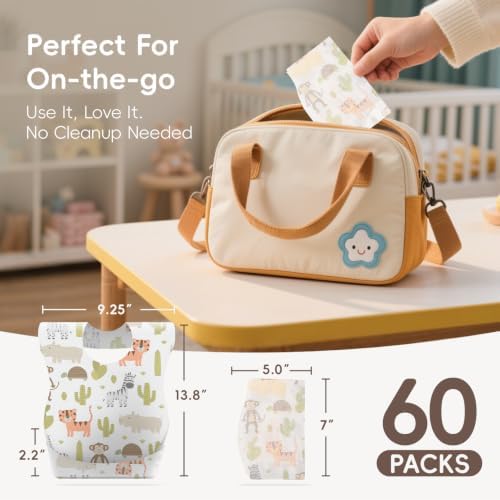 KIIS Disposable Baby Bibs for Travel - Image 6