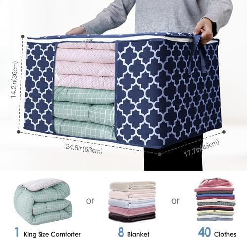 Storage Bags 100L 2Pack Clothes Organization and Storage Containers - Image 2