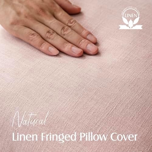 Foindtower Decorative Linen Fringe Throw Pillow Covers Cozy Boho Farmhouse - Image 2