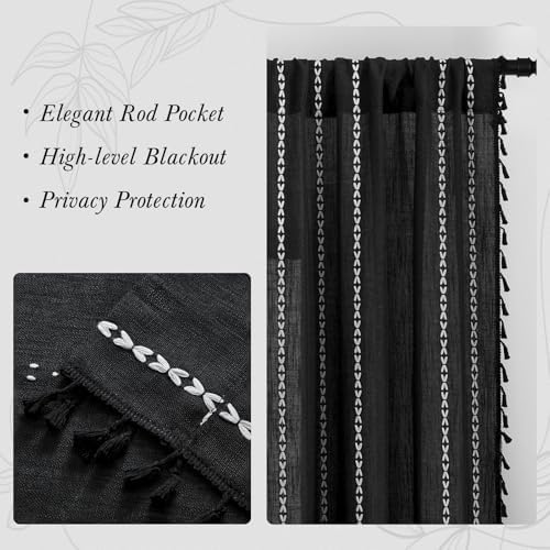MitoVilla Black White Kitchen Valances - Image 6