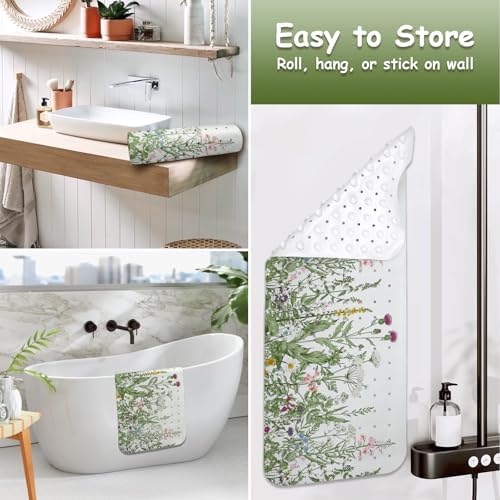 Non Slip Bathtub Mat, Flower Bath Mat - Image 5