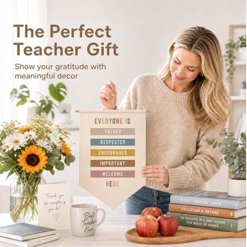 Welcome Banner for Classroom Wall Decor, Everyone Is Welcome Here Wall Hanging - Image 6