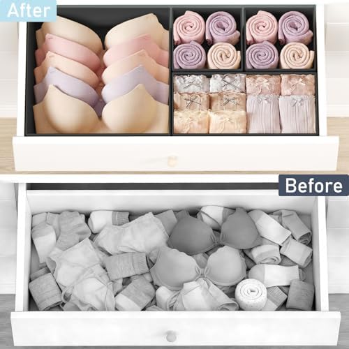 DIMJ Drawer Organizer Clothes - Image 5