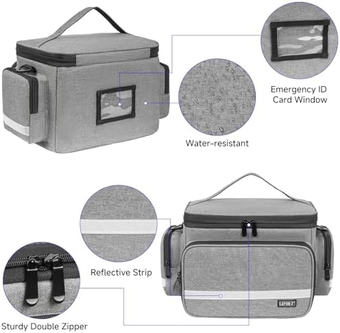 LEFOR·Z Small Medical Bag, First Aid Bag Empty, Home Health Nurse Bag - Image 5