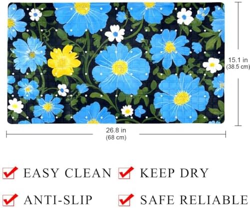 Bathtub Mat Non Slip 26.8x15.1 Inch, Machine Washable Shower Mats - Image 4