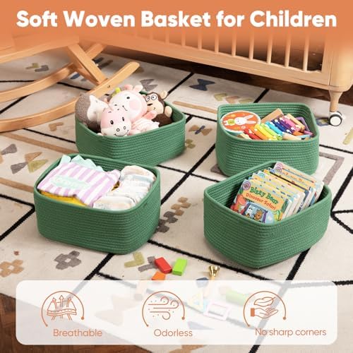 OIAHOMY 4 Pack 14.17 * 11.02 * 6.3IN Storage Baskets - Image 4