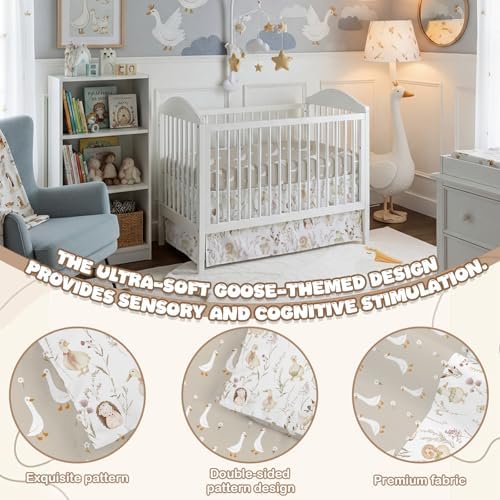 Hahafelt 4 Pieces Crib Bedding Set - Image 4