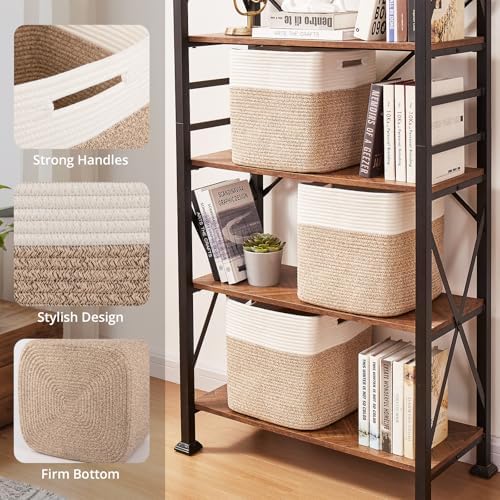 OIAHOMY 13 Inch Cube Storage Bins, Insert Storage Baskets - Image 3