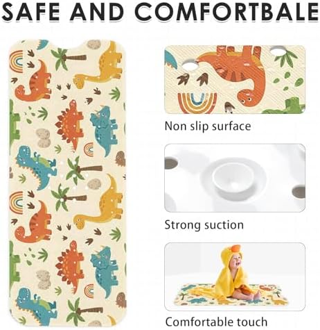 Bathtub Shower Mat 40X16 Inch, for Toddler - Image 5