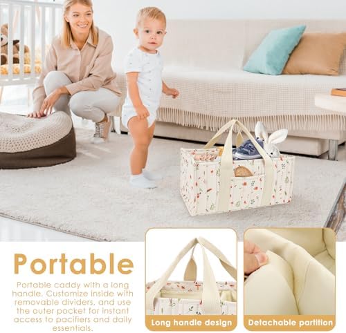 Baby Diaper Caddy Organizer, Baby Nappy Caddy Organizer - Image 4