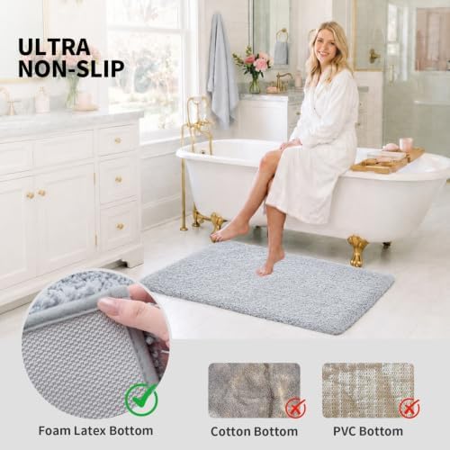 ILANGO Bathroom Rugs 60" × 24", Extra Soft Absorbent Microfiber Bath Rugs - Image 6