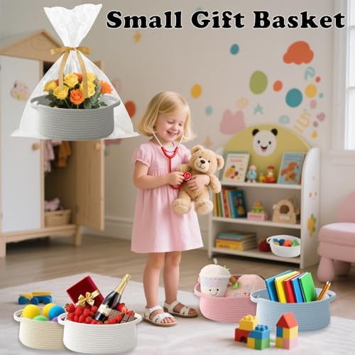 Grey Woven Rope Basket - Image 5
