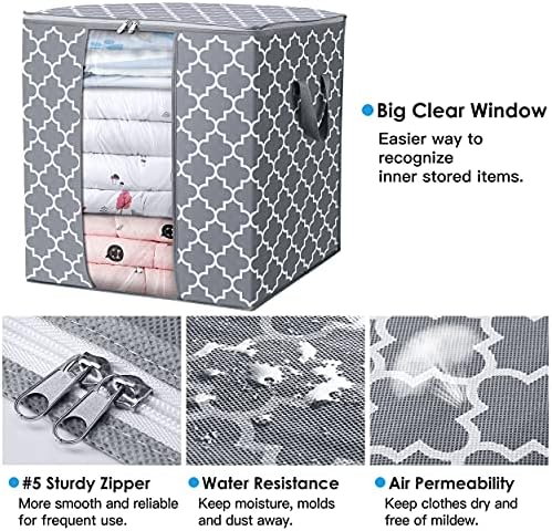 Storage Bags 2 Pack 100L Clothes Organization and Storage Containers - Image 4
