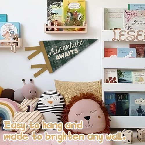 Adventure Nursery Decor, Adventure Awaits Felt Banners Flags - Image 5
