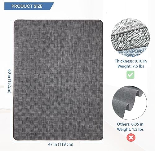 Chair Mat for Hardwood & Tile Floor, Anti Slip, Floor Protector for Home Office - Image 2