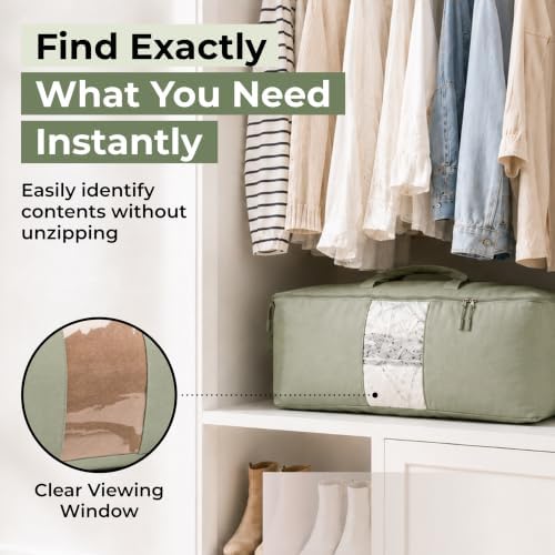 Soft Canvas Storage Bags with Zipper. Thick Breathable - Image 5