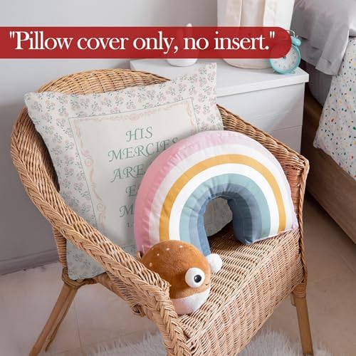 Christian Scripture Throw Pillow Cover 18x18 Inches, Baby Girl Nursery Decor - Image 6