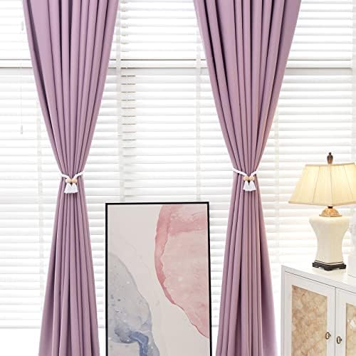 NICEEC 4 Pack Wooden Ball Magnetic Curtain Tiebacks Boho Home Decor Drape Tie - Image 6