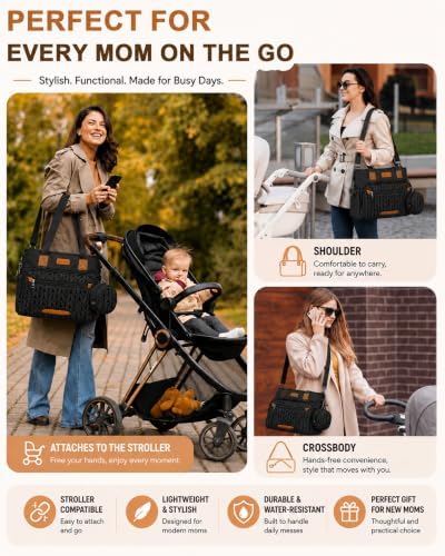 FHELAD Diaper Bag Tote for Women, Baby Diaper Bag Set - Image 6