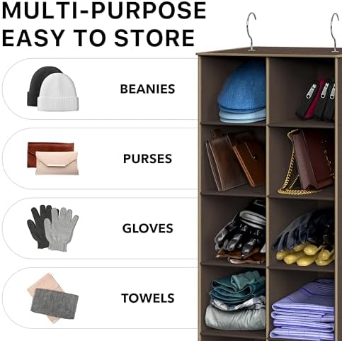 Simple Houseware 20 Section Shelves Hanging Shoes Organizer - Image 7