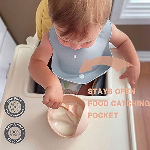 Ginbear Silicone Bibs Set for Babies 2 Pack 6 M+ - Image 5