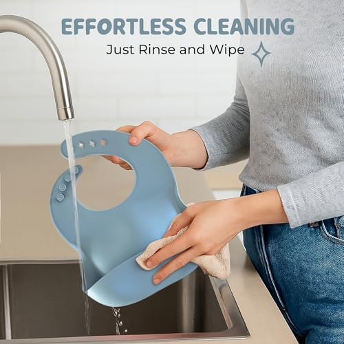 Silicone Baby Feeding Bibs – Waterproof, Soft & Adjustable - Image 4