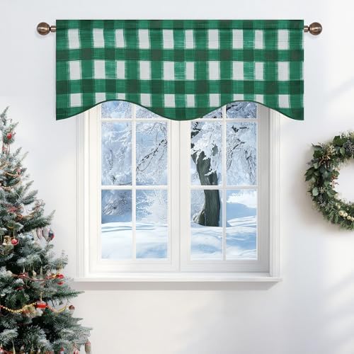 NICETOWN Christmas Plaid Valances - Image 2
